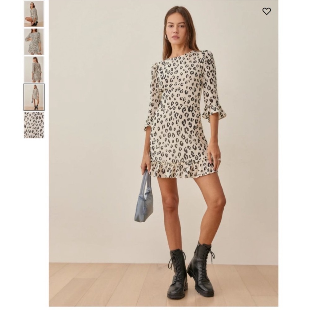 Reformation Doutzen Dress- Snow leopard print - Picture 15 of 16